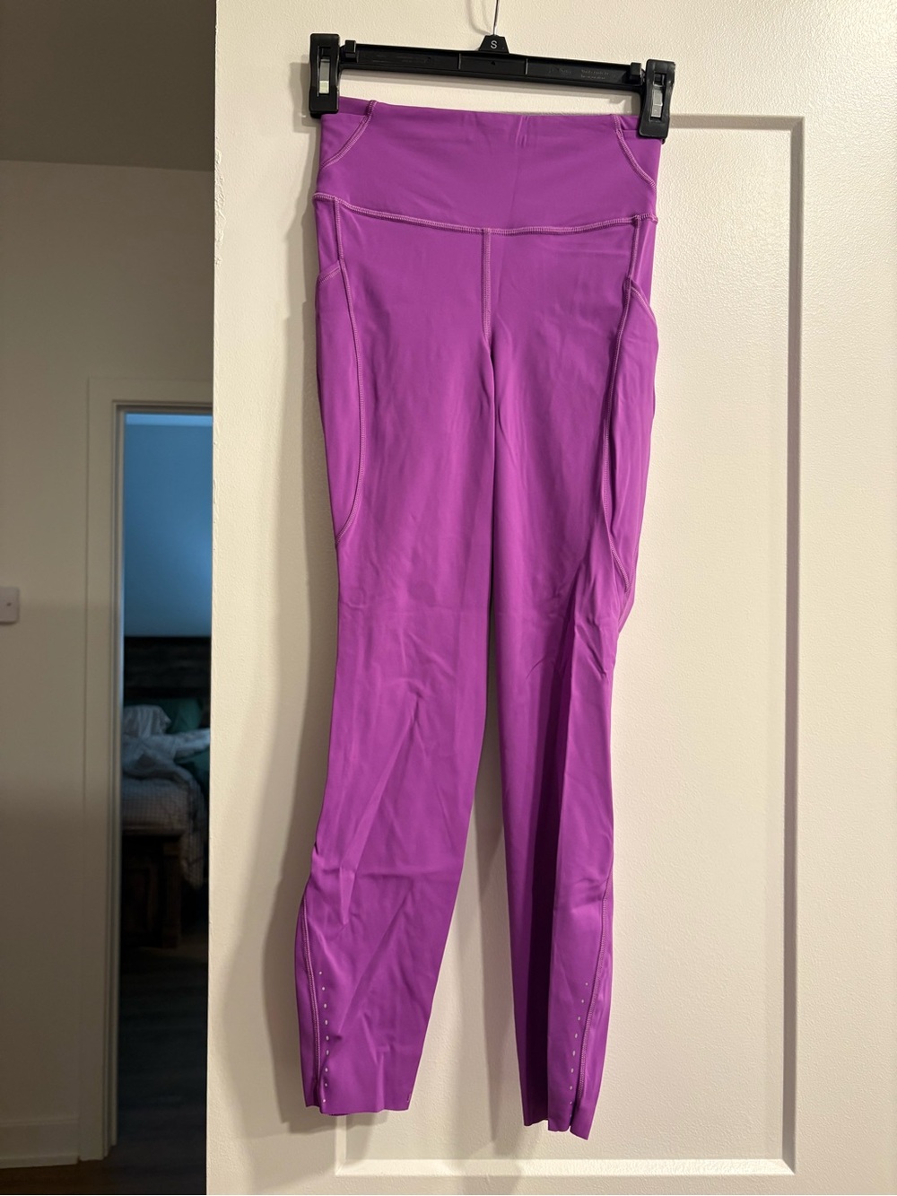 lululemon athletica Magenta High-Rise Leggings with Ankle Studs